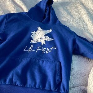 Size M lil Peep hoodie in DARK BLUE